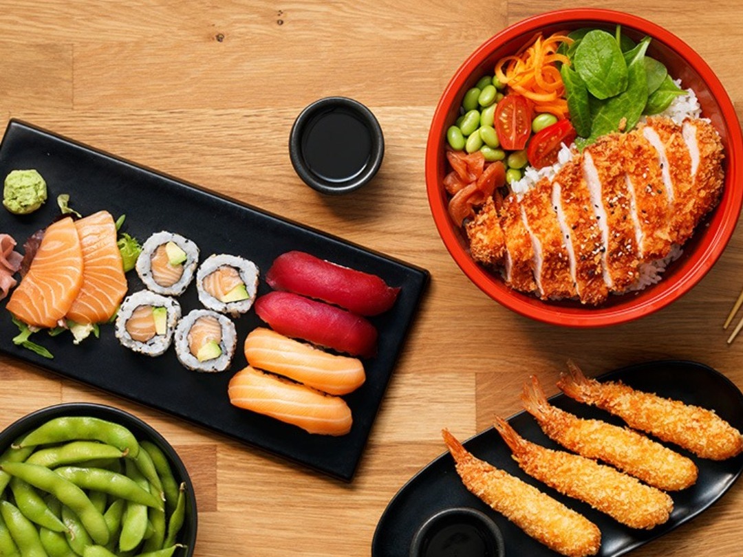 Introducing our family meal deal – sushi and hot food all in one!